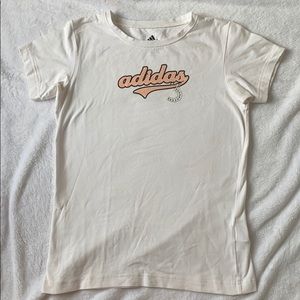 Girls sparkle adidas shirt.